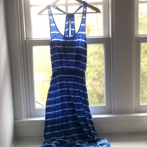 ABERCROMBIE & FITCH Maxi Dress Blue White Medium